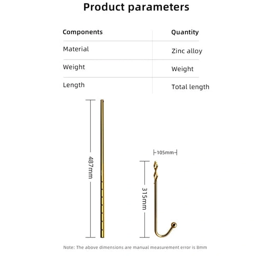 Golden Adjustable Anal Hook LOCKINK AllNight Set 3867 0211